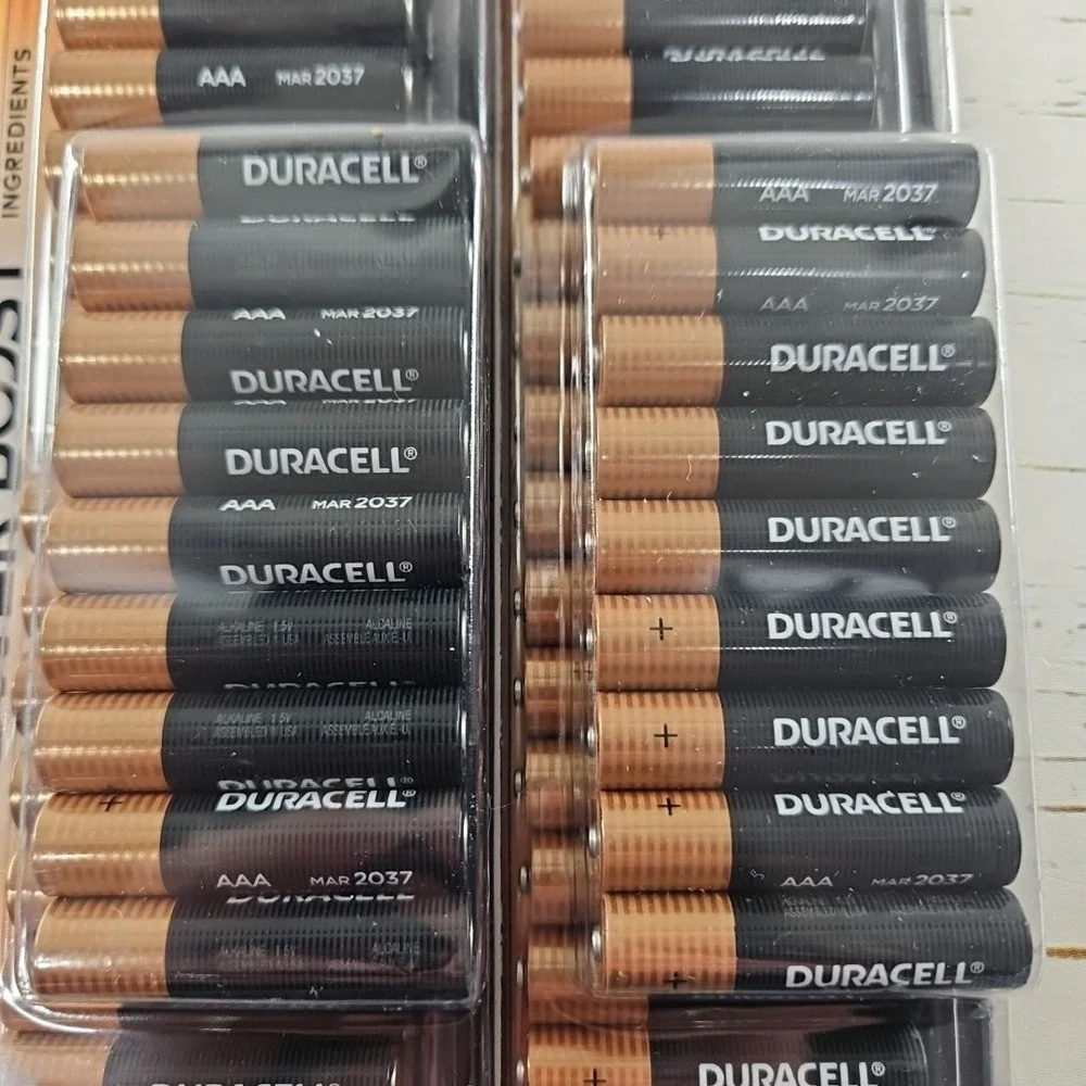 48 AAA Batteries Duracell Power Boost Batteries 2x24 Packs Expire‎ 2037